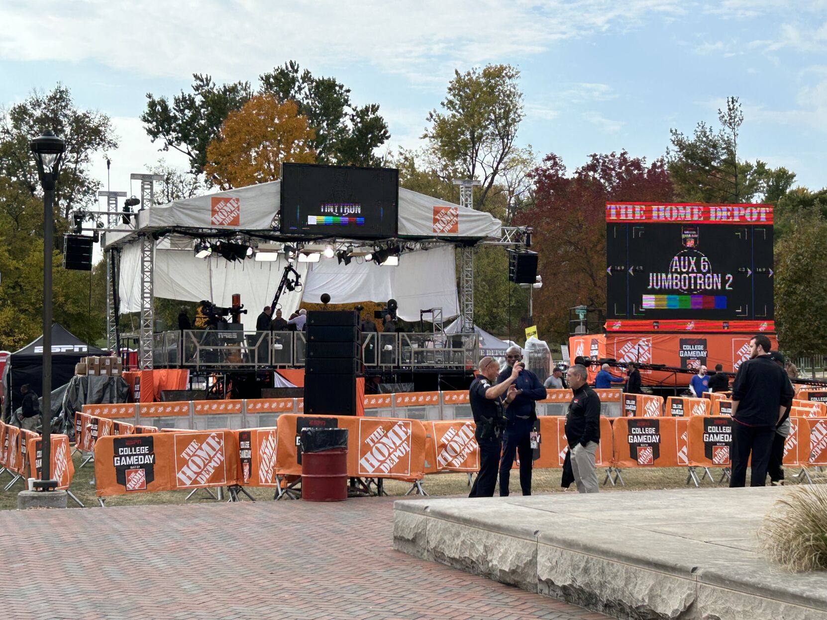 ESPN COLLEGE GAMEDAY PREP IN BLOOMINGTON